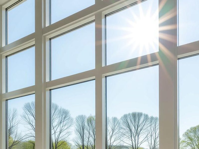 Solar control film on residential glass