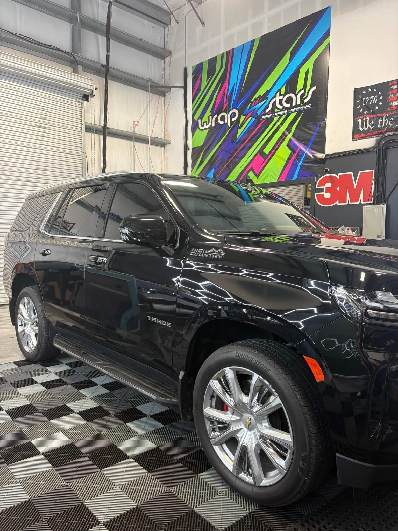Ceramic window tint applied to an SUV at LeWolf in Magnolia, Texas
