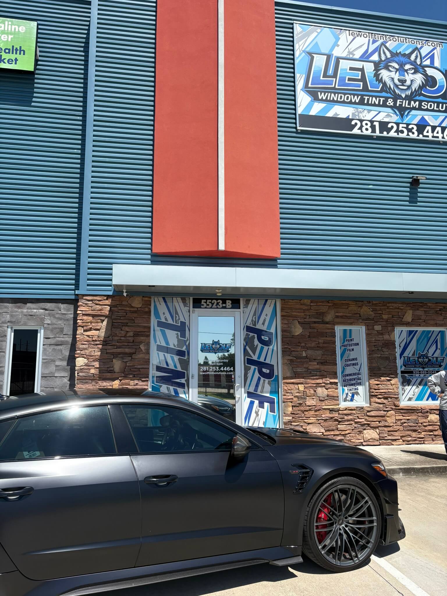 LeWolf Window Tint - Magnolia - Audi - PPF Installation 8