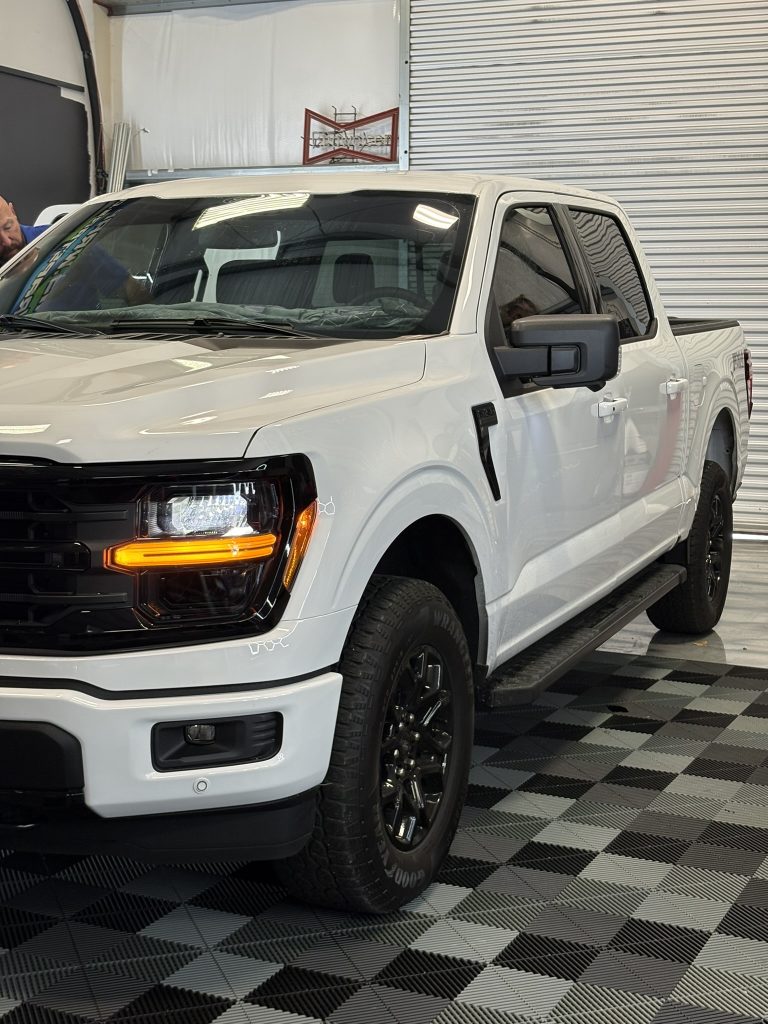 LeWolf Window Tint & Film Solutions - White Ford F-150 - Truck Window Tint - Ceramic Window Tint 1